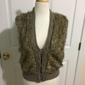 Gormans Faux Fur Sweater Vest